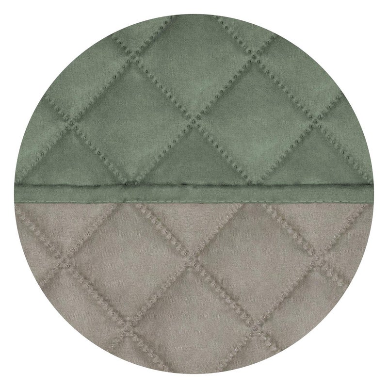 PureFit Reversible Quilted Sofa Cover, Water Resistant Slipcover Furniture Protector, Washable Couch Cover with Non Slip and Elastic Straps for Kids, Pets (Oversized Sofa, Greyish Green/Beige) - Image 5